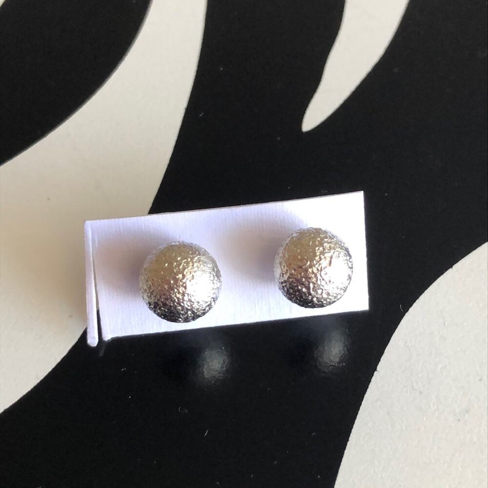 4 for $20 Silver Lightly Textured Stud Earrings